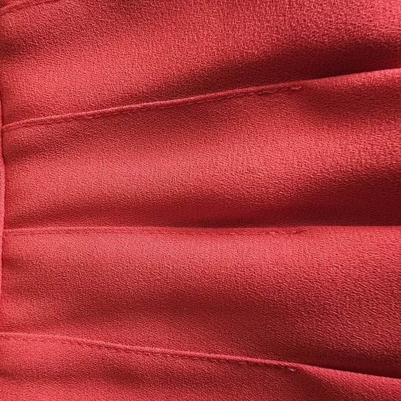 Liz Claiborne Red Pleated Midi Skirt Night Out - Picture 4 of 11